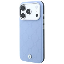 BMW case for IPHONE 18 Pro / 17 Pro compatible with MagSafe (Sign Deboss Quilted W / Metal Logo) blue BMW case for IPHONE 18 Pro / 17 Pro compatible with MagSafe (Sign Deboss Quilted W / Metal Logo) blue
