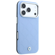 BMW case for IPHONE 18 Pro / 17 Pro compatible with MagSafe (Sign Deboss Quilted W / Metal Logo) blue BMW case for IPHONE 18 Pro / 17 Pro compatible with MagSafe (Sign Deboss Quilted W / Metal Logo) blue