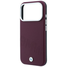 BMW case for IPHONE 18 Pro / 17 Pro compatible with MagSafe (Sign Inclined Deboss Letters) burgund BMW case for IPHONE 18 Pro / 17 Pro compatible with MagSafe (Sign Inclined Deboss Letters) burgund