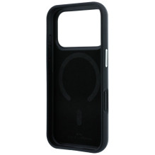 BMW case for IPHONE 18 Pro Max / 17 Pro Max compatible with MagSafe (Sign Inclined Deboss Letters) grey