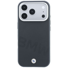 BMW case for IPHONE 18 Pro / 17 Pro compatible with MagSafe (Sign Inclined Deboss Letters) grey BMW case for IPHONE 18 Pro / 17 Pro compatible with MagSafe (Sign Inclined Deboss Letters) grey