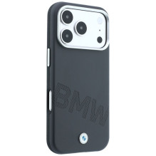 BMW case for IPHONE 18 Pro / 17 Pro compatible with MagSafe (Sign Inclined Deboss Letters) grey BMW case for IPHONE 18 Pro / 17 Pro compatible with MagSafe (Sign Inclined Deboss Letters) grey