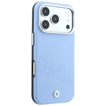 BMW case for IPHONE 18 Pro / 17 Pro compatible with MagSafe (Sign Inclined Deboss Letters) blue BMW case for IPHONE 18 Pro / 17 Pro compatible with MagSafe (Sign Inclined Deboss Letters) blue