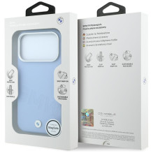 BMW case for IPHONE 18 Pro / 17 Pro compatible with MagSafe (Sign Inclined Deboss Letters) blue BMW case for IPHONE 18 Pro / 17 Pro compatible with MagSafe (Sign Inclined Deboss Letters) blue