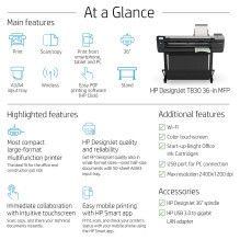 HP Designjet T830 24-in Multifunction Printer large format printer