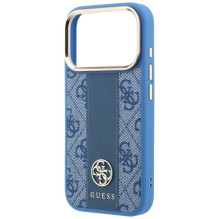 Case for IPHONE 18 Pro / 17 Pro compatible with MagSafe (Stripe Round and Classic Logos 4G) blue