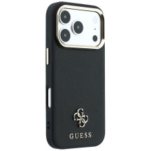 Case for IPHONE 18 Pro Max / 17 Pro Max compatible with MagSafe (Saffiano Small 4G &amp; Classic Logo) back