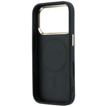 Case for IPHONE 18 Pro Max / 17 Pro Max compatible with MagSafe (Saffiano Small 4G &amp; Classic Logo) back