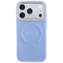 Case for IPHONE 18 Pro Max / 17 Pro Max compatible with MagSafe (Saffiano Peony Ring) light blue Case for IPHONE 18 Pro Max / 17 Pro Max compatible with MagSafe (Saffiano Peony Ring) light blue