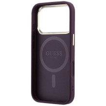 Case for IPHONE 18 Pro / 17 Pro compatible with MagSafe (Saffiano Small 4G &amp; Classic Logo) brown