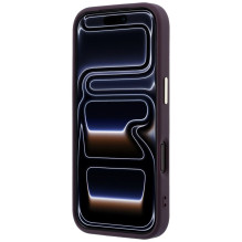 Case for IPHONE 18 Pro / 17 Pro compatible with MagSafe (Saffiano Small 4G &amp; Classic Logo) brown