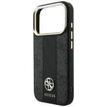 Case for IPHONE 18 Pro / 17 Pro compatible with MagSafe (Stripe Round and Classic Logos 4G) black