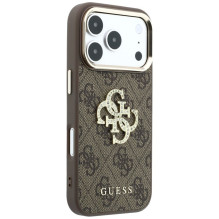 Case for IPHONE 18 Pro Max / 17 Pro Max (Big Strass Logo 4G) brown