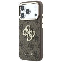 Case for IPHONE 18 Pro Max / 17 Pro Max (Big Strass Logo 4G) brown