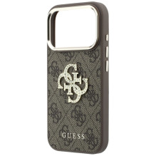 Case for IPHONE 18 Pro Max / 17 Pro Max (Big Strass Logo 4G) brown