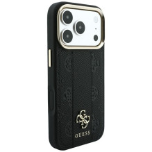 Case for IPHONE 18 Pro / 17 Pro compatible with MagSafe (Stripe Peony 4G Logo) black Case for IPHONE 18 Pro / 17 Pro compatible with MagSafe (Stripe Peony 4G Logo) black