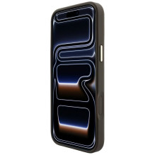 Case for IPHONE 18 Pro Max / 17 Pro Max compatible with MagSafe (Stripe Round and Classic Logos 4G) brown