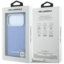 KARL LAGERFELD case for IPHONE 18 Pro Max / 17 Pro max compatible with MagSafe (Mono Resin Logo) light blue KARL LAGERFELD case for IPHONE 18 Pro Max / 17 Pro max compatible with MagSafe (Mono Resin Logo) light blue