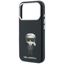 KARL LAGERFELD case for IPHONE 18 Pro / 17 Pro compatible with MagSafe (Smooth Ikonik Sketch) black KARL LAGERFELD case for IPHONE 18 Pro / 17 Pro compatible with MagSafe (Smooth Ikonik Sketch) black