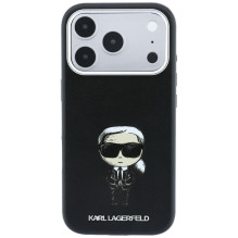 KARL LAGERFELD case for IPHONE 18 Pro / 17 Pro compatible with MagSafe (Smooth Ikonik Sketch) black KARL LAGERFELD case for IPHONE 18 Pro / 17 Pro compatible with MagSafe (Smooth Ikonik Sketch) black