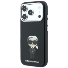KARL LAGERFELD case for IPHONE 18 Pro / 17 Pro compatible with MagSafe (Smooth Ikonik Sketch) black KARL LAGERFELD case for IPHONE 18 Pro / 17 Pro compatible with MagSafe (Smooth Ikonik Sketch) black