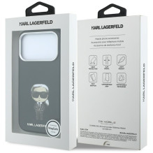 KARL LAGERFELD case for IPHONE 18 Pro / 17 Pro compatible with MagSafe (Smooth Ikonik Sketch) black KARL LAGERFELD case for IPHONE 18 Pro / 17 Pro compatible with MagSafe (Smooth Ikonik Sketch) black