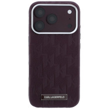 KARL LAGERFELD case for IPHONE 18 Pro / 17 Pro compatible with MagSafe (Mono Resin Logo) burgundy KARL LAGERFELD case for IPHONE 18 Pro / 17 Pro compatible with MagSafe (Mono Resin Logo) burgundy