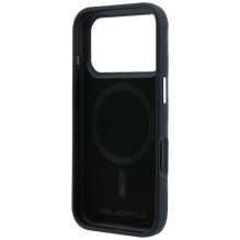 KARL LAGERFELD case for IPHONE 18 Pro Max / 17 Pro Max compatible with MagSafe (Mono Resin Logo) black KARL LAGERFELD case for IPHONE 18 Pro Max / 17 Pro Max compatible with MagSafe (Mono Resin Logo) black