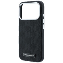 KARL LAGERFELD case for IPHONE 18 Pro Max / 17 Pro Max compatible with MagSafe (Mono Resin Logo) black KARL LAGERFELD case for IPHONE 18 Pro Max / 17 Pro Max compatible with MagSafe (Mono Resin Logo) black