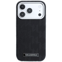 KARL LAGERFELD case for IPHONE 18 Pro Max / 17 Pro Max compatible with MagSafe (Mono Resin Logo) black KARL LAGERFELD case for IPHONE 18 Pro Max / 17 Pro Max compatible with MagSafe (Mono Resin Logo) black