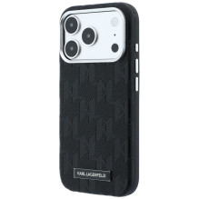 KARL LAGERFELD case for IPHONE 18 Pro Max / 17 Pro Max compatible with MagSafe (Mono Resin Logo) black KARL LAGERFELD case for IPHONE 18 Pro Max / 17 Pro Max compatible with MagSafe (Mono Resin Logo) black