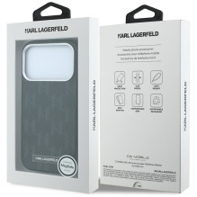 KARL LAGERFELD case for IPHONE 18 Pro Max / 17 Pro Max compatible with MagSafe (Mono Resin Logo) black KARL LAGERFELD case for IPHONE 18 Pro Max / 17 Pro Max compatible with MagSafe (Mono Resin Logo) black