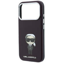 KARL LAGERFELD case for IPHONE 18 Pro Max / 17 Pro Max compatible with MagSafe (Smooth Ikonik Sketch) burgundy KARL LAGERFELD case for IPHONE 18 Pro Max / 17 Pro Max compatible with MagSafe (Smooth Ikonik Sketch) burgundy