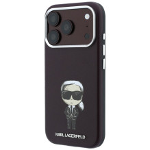 KARL LAGERFELD case for IPHONE 18 Pro Max / 17 Pro Max compatible with MagSafe (Smooth Ikonik Sketch) burgundy KARL LAGERFELD case for IPHONE 18 Pro Max / 17 Pro Max compatible with MagSafe (Smooth Ikonik Sketch) burgundy