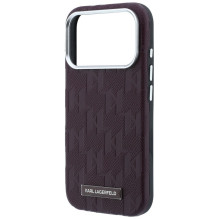 KARL LAGERFELD case for IPHONE 18 Pro Max / 17 Pro Max compatible with MagSafe (Mono Resin Logo) burgundy KARL LAGERFELD case for IPHONE 18 Pro Max / 17 Pro Max compatible with MagSafe (Mono Resin Logo) burgundy