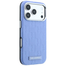 KARL LAGERFELD case for IPHONE 18 Pro / 17 Pro compatible with MagSafe (Mono Resin Logo) light blue KARL LAGERFELD case for IPHONE 18 Pro / 17 Pro compatible with MagSafe (Mono Resin Logo) light blue