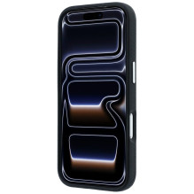 KARL LAGERFELD case for IPHONE 18 Pro / 17 Pro compatible with MagSafe (Grained Choupette Head Metal) black