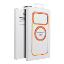 Case for iPhone 18 Pro / 17 Pro Frame Circle Stand compatible with MagSafe orange