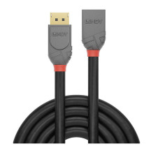 LINDY DisplayPort 1.4 Verlängerungskabel 3m, Anthra Line LINDY DisplayPort 1.4 Verlängerungskabel 3m, Anthra Line