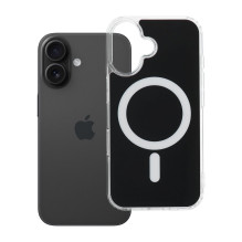 „iPhone 16“ skaidrus „Fusion Mag Cover“ dėklas, suderinamas su „MagSafe“, juodas „iPhone 16“ skaidrus „Fusion Mag Cover“ dėklas, suderinamas su „MagSafe“, juodas