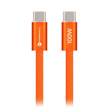 Forcell Cable USB C to USB C Forcell F-Energy QC4.0 PD 5A 100W Cafule Color 1,2 m ACYH23 orange Forcell Cable USB C to USB C Forcell F-Energy QC4.0 PD 5A 100W Cafule Color 1,2 m ACYH23 orange