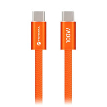 Forcell Cable USB C to USB C Forcell F-Energy QC4.0 PD 5A 100W Cafule Color 1,2 m ACYH23 orange Forcell Cable USB C to USB C Forcell F-Energy QC4.0 PD 5A 100W Cafule Color 1,2 m ACYH23 orange