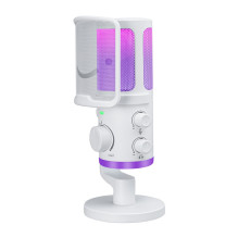 Mikrofonas - Fifine AM6 USB kondensatorinis kardioidinis RGB baltas