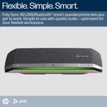 Computer speakers PolyHP HP Poly Sync 40 Teams Certified USB-A / C - 77P35AA