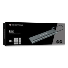 USB-C prijungimo stotelė / replikatorius Conceptronic (DONN17G) USB-C prijungimo stotelė / replikatorius Conceptronic (DONN17G)