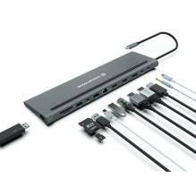 USB-C docking station / replicator Conceptronic (DONN17G)