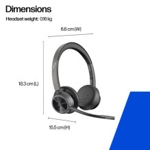 Headset Voyager 4320 MS Certified USB-A +BT700 dongle 77Y98AA Headset Voyager 4320 MS Certified USB-A +BT700 dongle 77Y98AA
