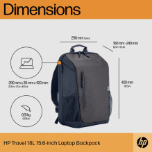 HP Kelioninė – nešiojamojo kompiuterio kuprinė – 39,6 cm – iki 15,6 colio – 18L