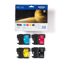 Brother original ink cartridge set LC-1100VALBP (cyan, magenta, yellow, black) Brother original ink cartridge set LC-1100VALBP (cyan, magenta, yellow, black)
