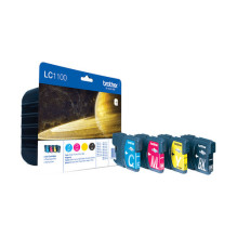 Brother original ink cartridge set LC-1100VALBP (cyan, magenta, yellow, black) Brother original ink cartridge set LC-1100VALBP (cyan, magenta, yellow, black)